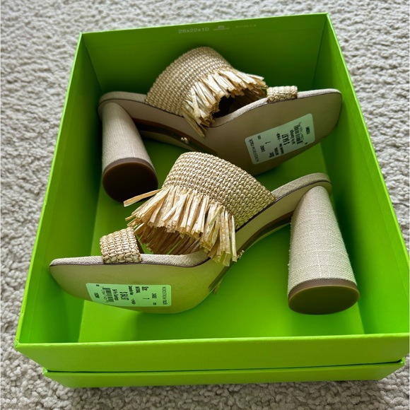 NWT Sam Edelman Kamryn Fringe Sandal Size 7 Nude Beige - Picture 4 of 6